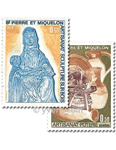 n° 443/444 - Timbre Saint-Pierre et Miquelon Poste 2