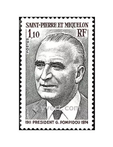 n° 448 - Timbre Saint-Pierre et Miquelon Poste 2