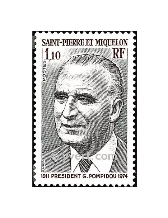 n° 448 - Timbre Saint-Pierre et Miquelon Poste