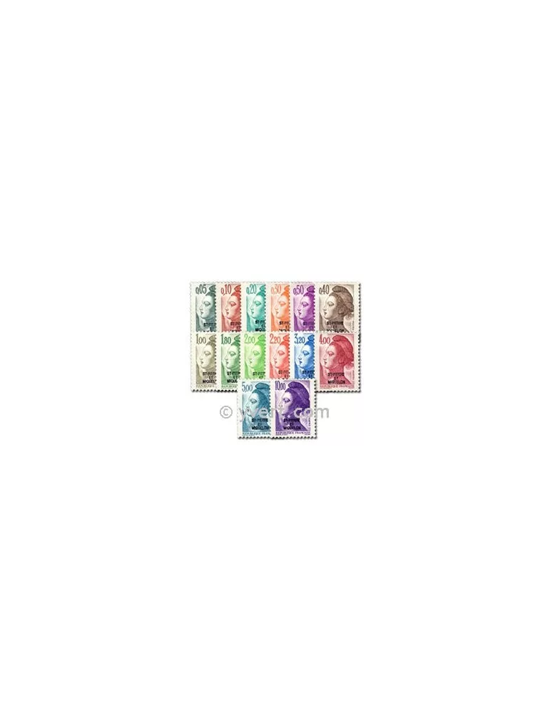 n° 455/469 - Timbre Saint-Pierre et Miquelon Poste