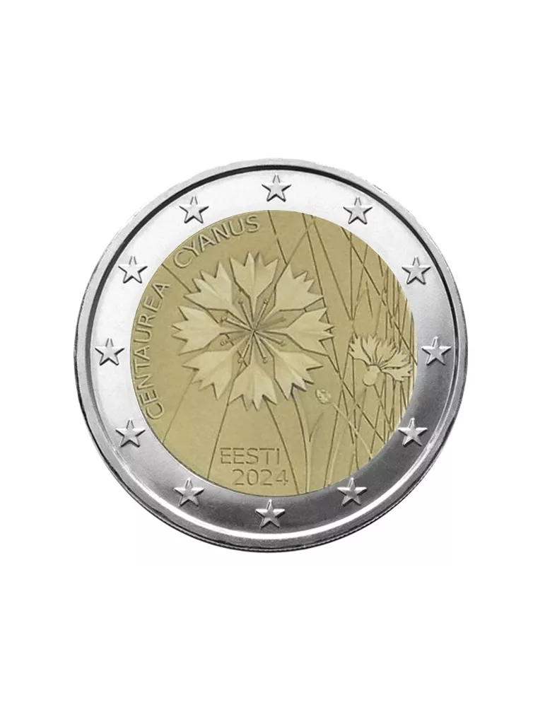 2 EURO COMMEMORATIVE 2024 : ESTONIE (Le Bleuet)