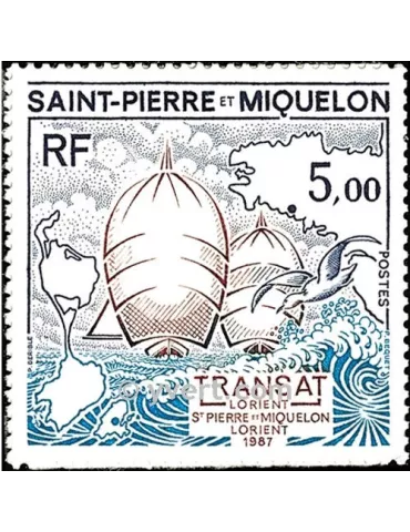 n° 477 - Timbre Saint-Pierre et Miquelon Poste 2