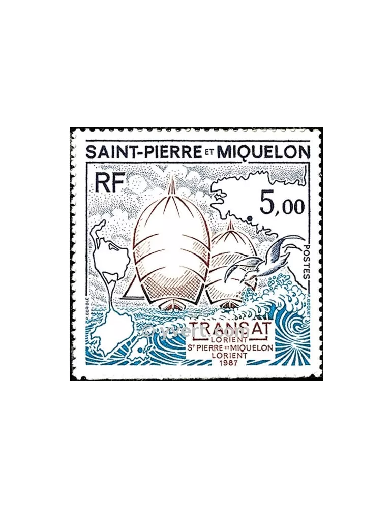 n° 477 - Timbre Saint-Pierre et Miquelon Poste