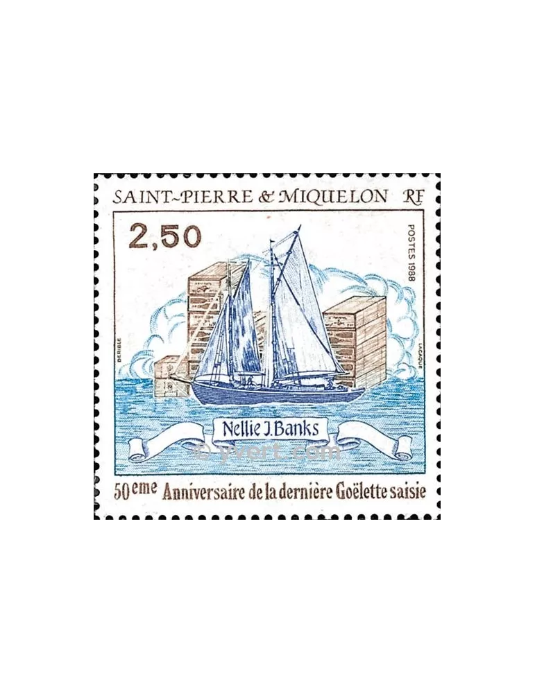 n° 492 - Timbre Saint-Pierre et Miquelon Poste