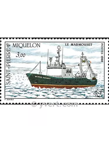 n° 493 - Timbre Saint-Pierre et Miquelon Poste 2