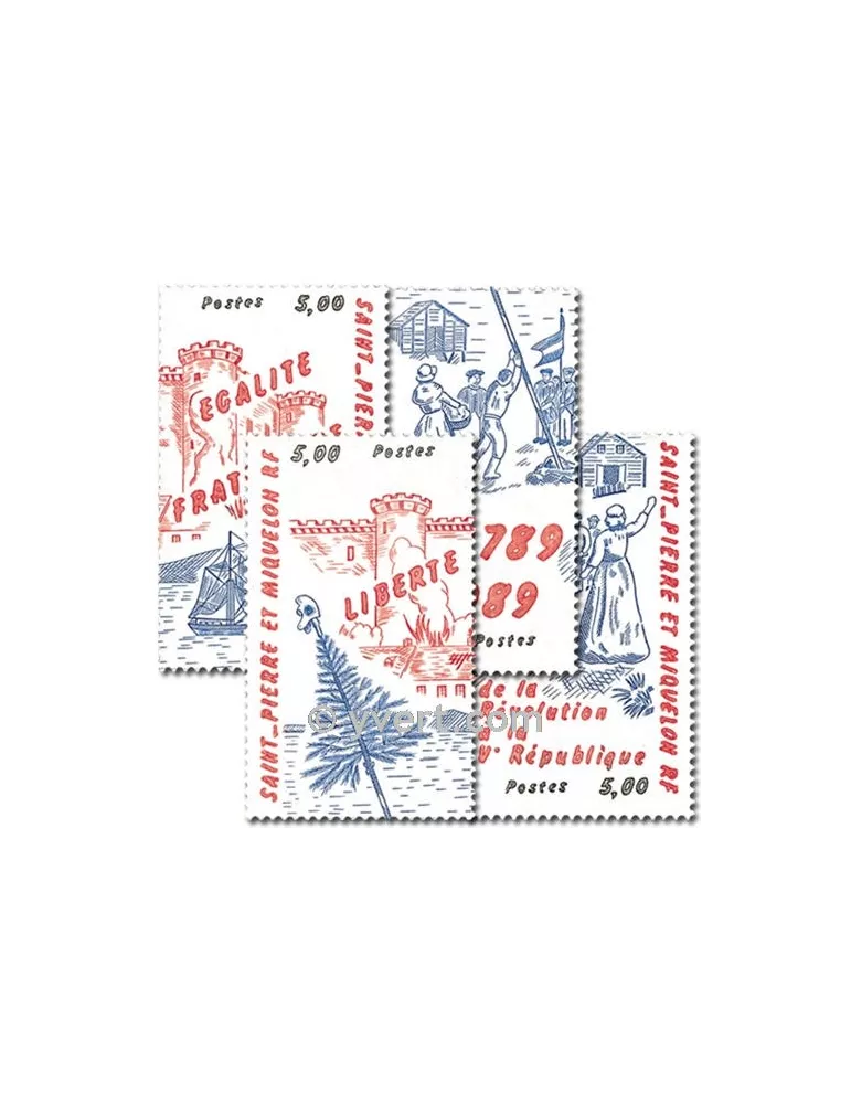 n° 504/507 (BF 3) - Timbre Saint-Pierre et Miquelon Poste