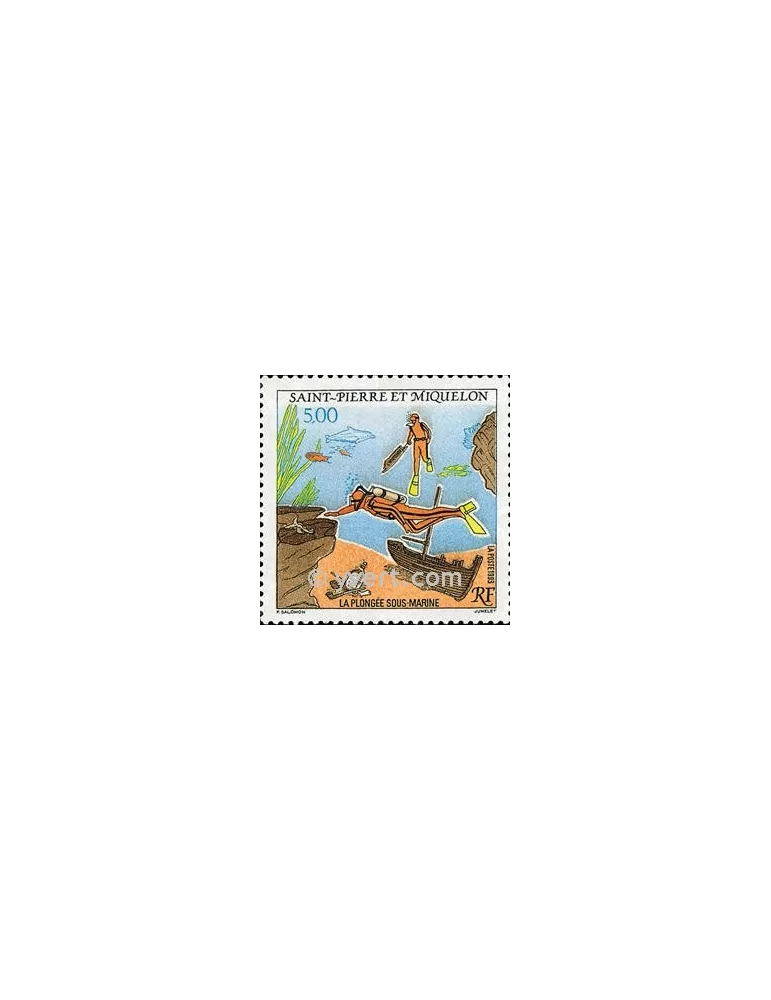 n° 574 - Timbre Saint-Pierre et Miquelon Poste