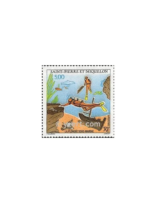 n° 574 - Timbre Saint-Pierre et Miquelon Poste