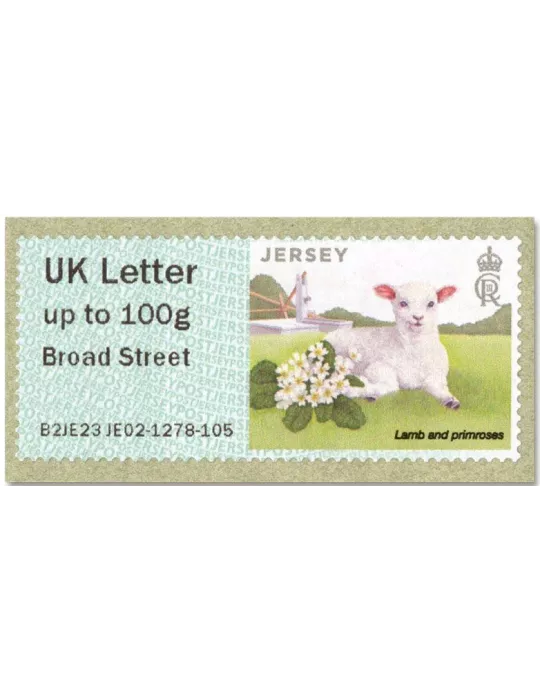 n° 71a/76a - Timbre JERSEY Timbres de distributeurs