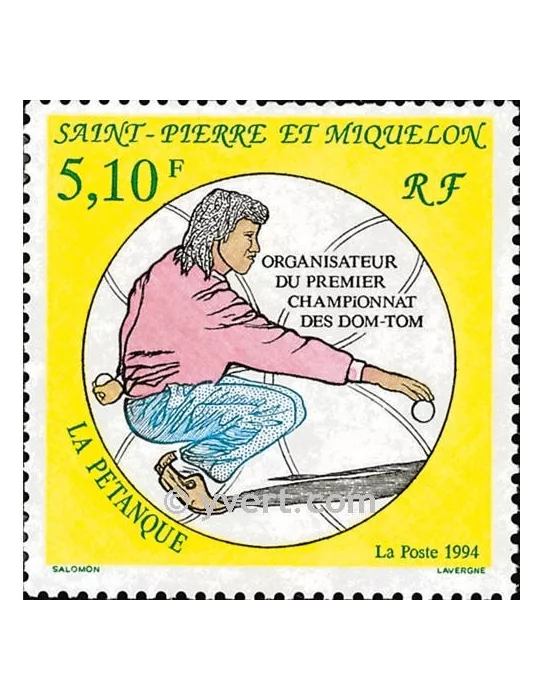 n° 593 - Timbre Saint-Pierre et Miquelon Poste