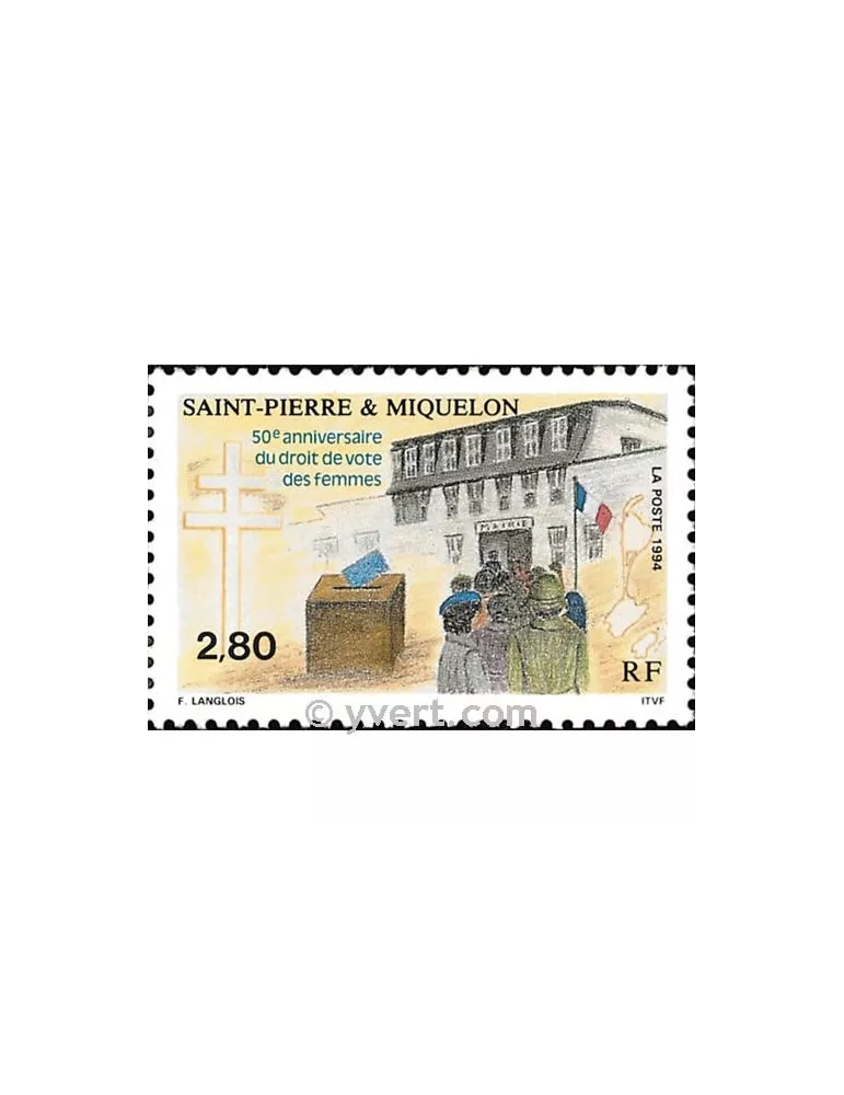 n° 597 - Timbre Saint-Pierre et Miquelon Poste