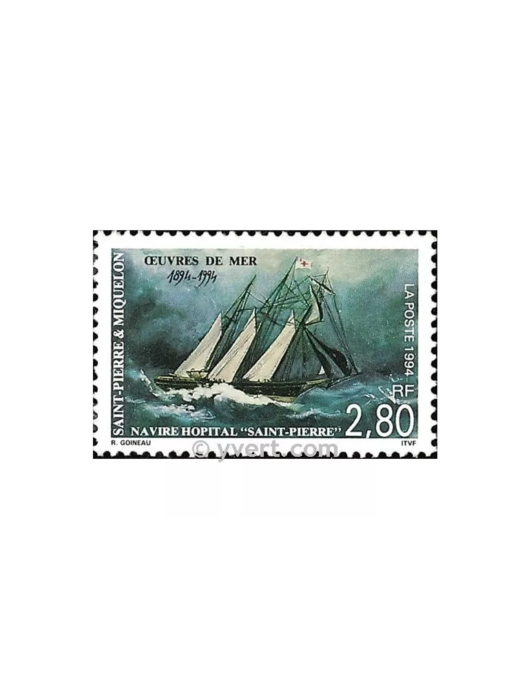 n° 598 - Timbre Saint-Pierre et Miquelon Poste