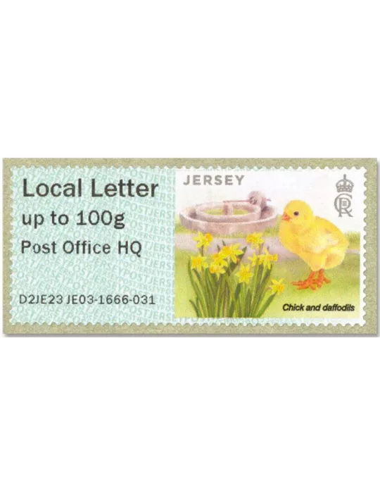 n° 71b/76b - Timbre JERSEY Timbres de distributeurs