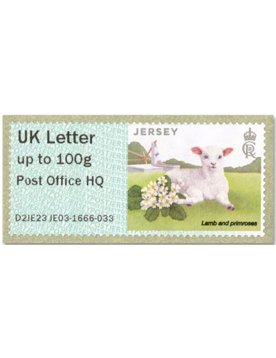 n° 71b/76b - Timbre JERSEY Timbres de distributeurs