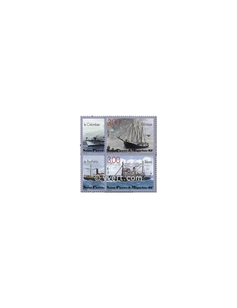 n° 696/699 (BF 7) - Timbre Saint-Pierre et Miquelon Poste