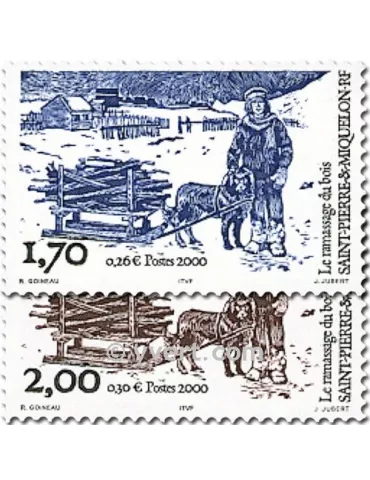 n° 711/712 - Timbre Saint-Pierre et Miquelon Poste 2