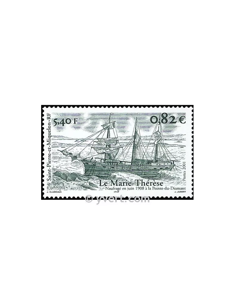 n° 752 - Timbre Saint-Pierre et Miquelon Poste