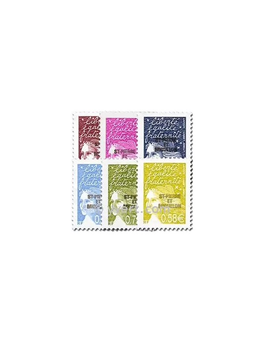 n° 800/805 - Timbre Saint-Pierre et Miquelon Poste