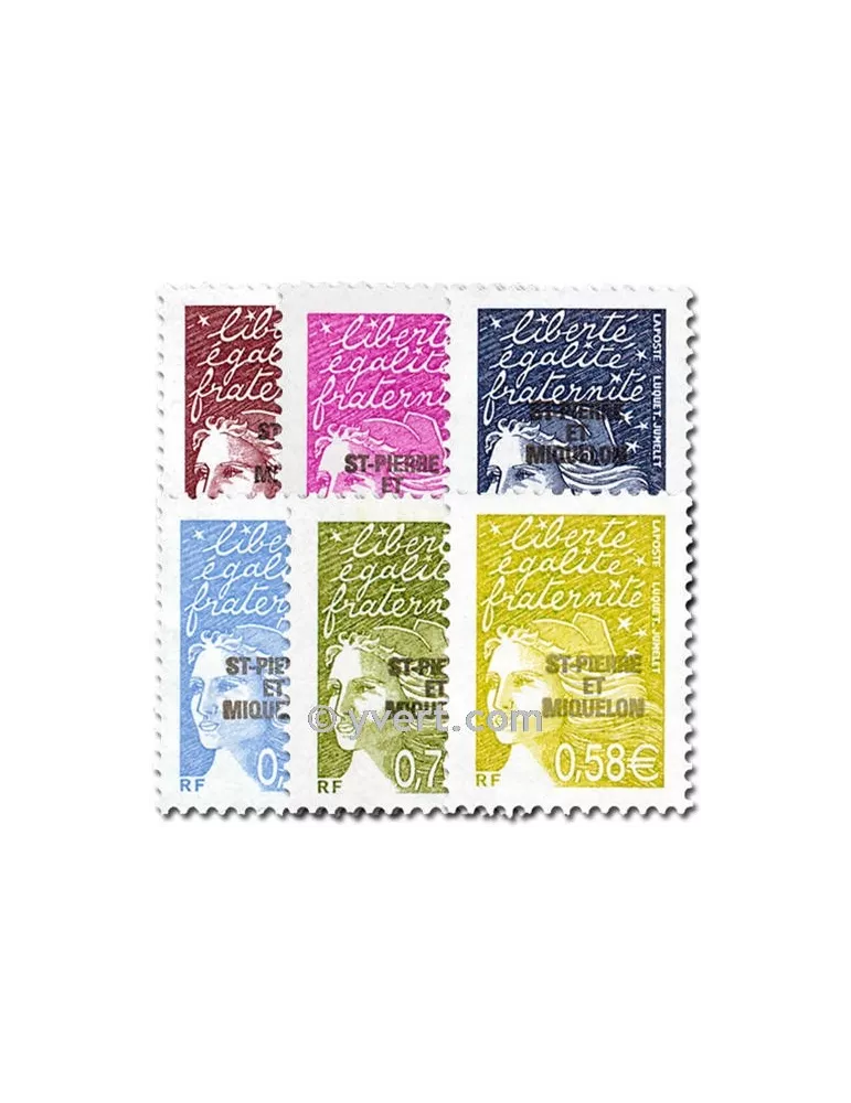 n° 800/805 - Timbre Saint-Pierre et Miquelon Poste