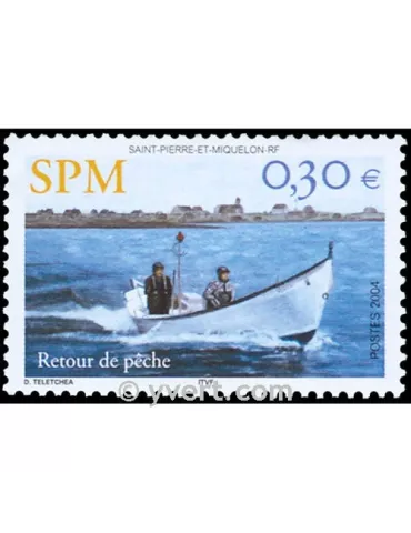 n° 815 - Timbre Saint-Pierre et Miquelon Poste 2