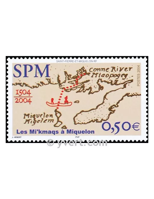 n° 818 - Timbre Saint-Pierre et Miquelon Poste