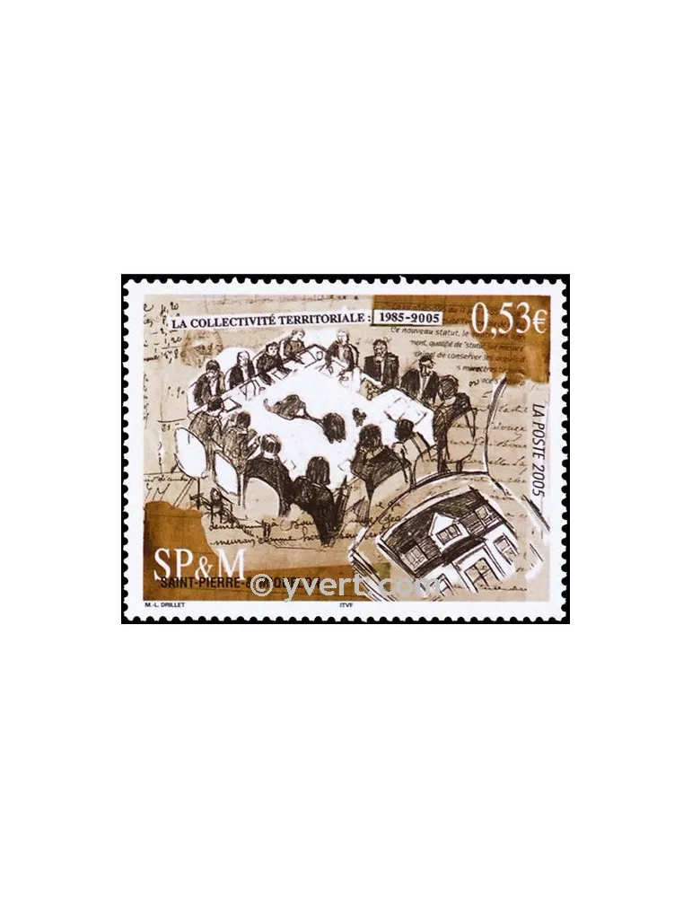 n° 858 - Timbre Saint-Pierre et Miquelon Poste