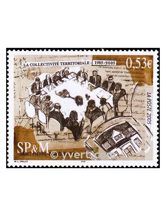 n° 858 - Timbre Saint-Pierre et Miquelon Poste