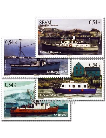 n° 905/908 (BF 12) - Timbre Saint-Pierre et Miquelon Poste 2