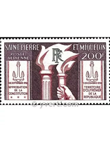 n° 26 - Timbre Saint-Pierre et Miquelon Poste aérienne