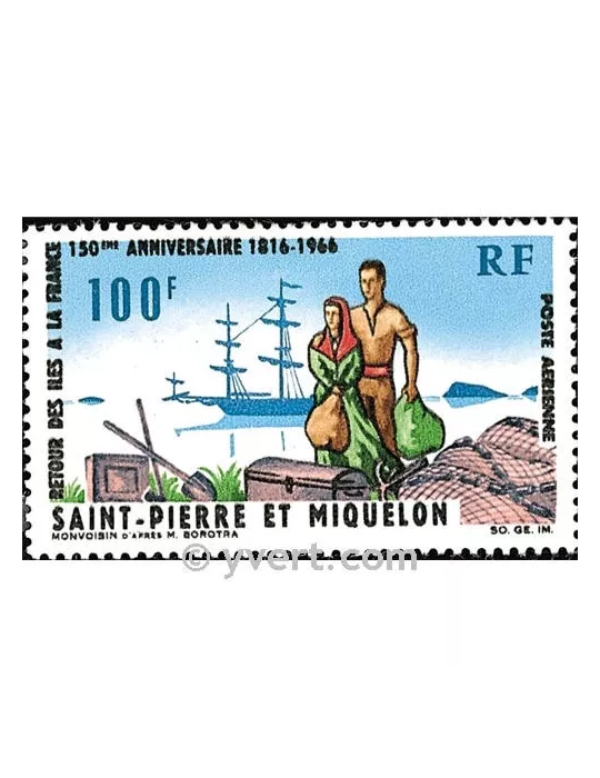 n° 36 - Timbre Saint-Pierre et Miquelon Poste aérienne