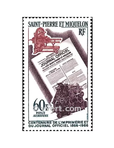 n° 37 - Timbre Saint-Pierre et Miquelon Poste aérienne