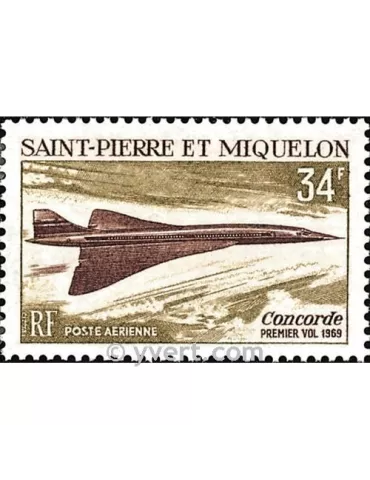 n° 43 - Timbre Saint-Pierre et Miquelon Poste aérienne