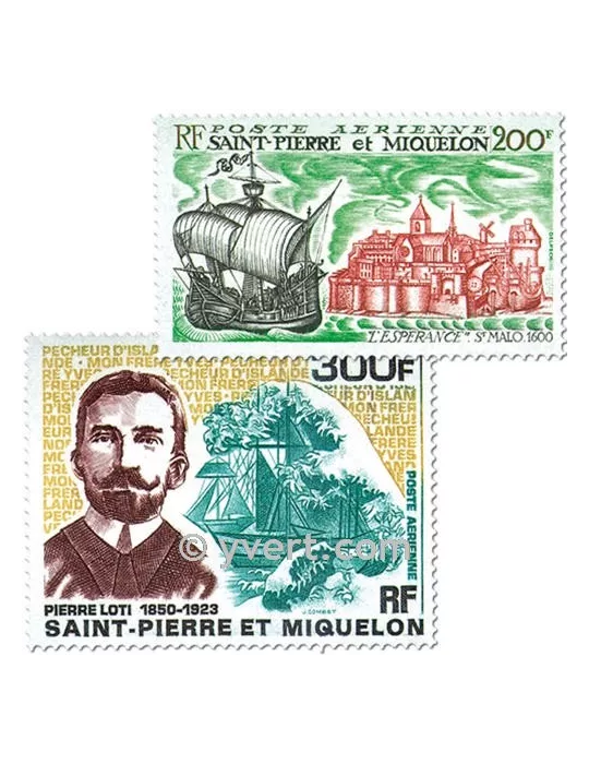 n° 46/47 - Timbre Saint-Pierre et Miquelon Poste aérienne