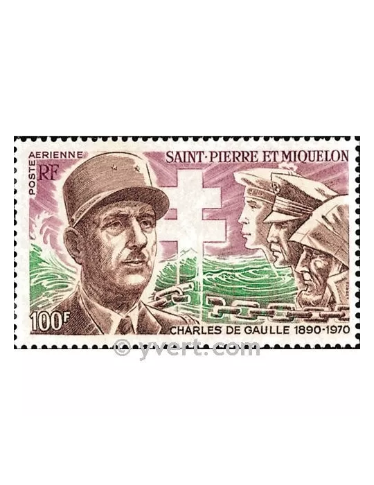 n° 53 - Timbre Saint-Pierre et Miquelon Poste aérienne