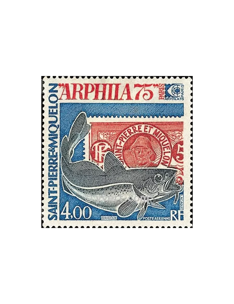 n° 60 - Timbre Saint-Pierre et Miquelon Poste aérienne