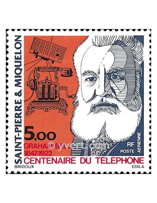 n° 63 - Timbre Saint-Pierre et Miquelon Poste aérienne