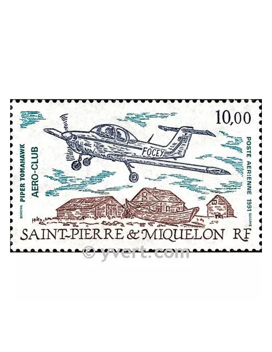 n° 70 - Timbre Saint-Pierre et Miquelon Poste aérienne