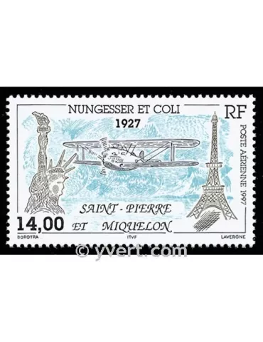 n° 77 - Timbre Saint-Pierre et Miquelon Poste aérienne