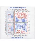 n° 3 - Timbre Saint-Pierre et Miquelon Bloc et feuillet