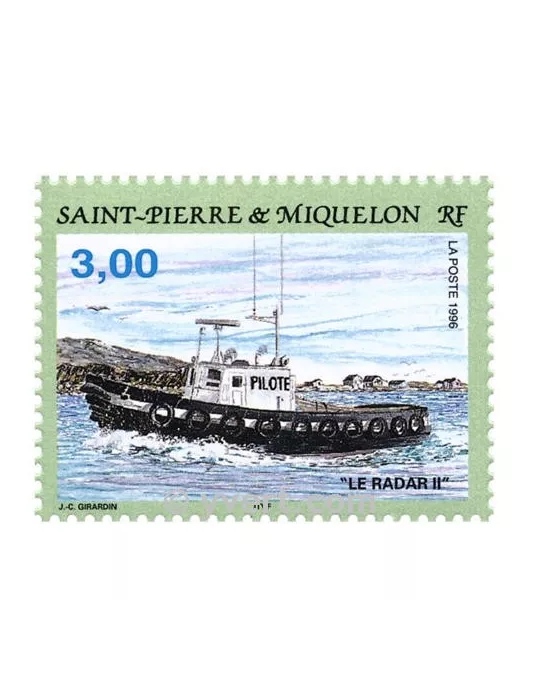 n° 5 - Timbre Saint-Pierre et Miquelon Bloc et feuillets