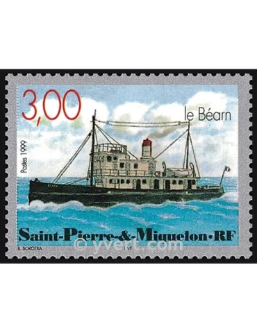 n° 7 - Timbre Saint-Pierre et Miquelon Bloc et feuillets