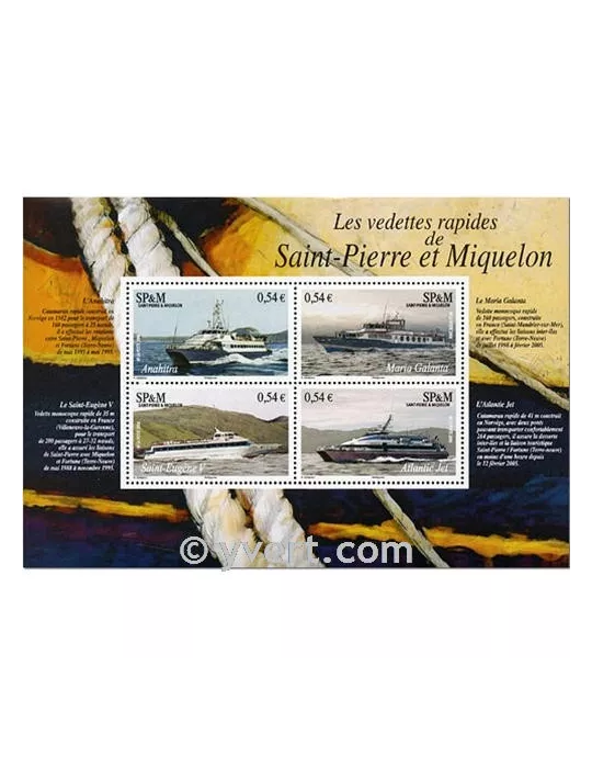 n° 11 - Timbre Saint-Pierre et Miquelon Bloc et feuillets