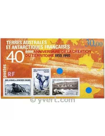 n° 2 - Timbre TAAF Bloc et feuillets