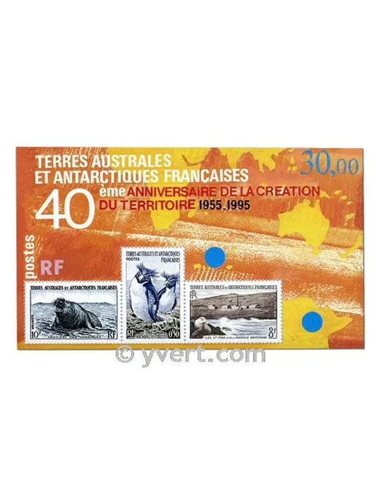 n° 2 - Timbre TAAF Bloc et feuillets