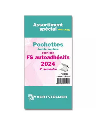 Assortiment de pochettes (double soudure) : 2024-2e sem. (Jeux Autoadhésifs)