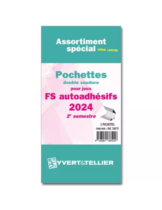 Assortiment de pochettes (double soudure) : 2024-2e sem. (Jeux Autoadhésifs)