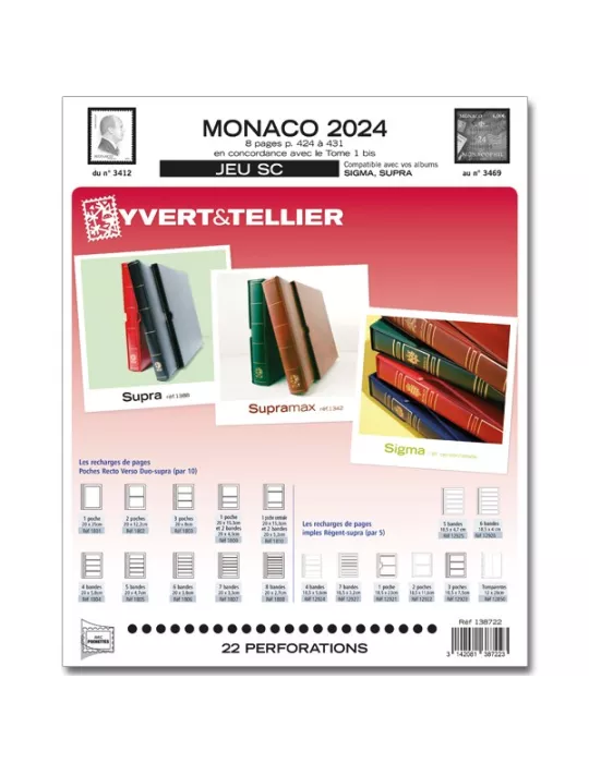 MONACO SC : 2024 (JEUX AVEC POCHETTES)
