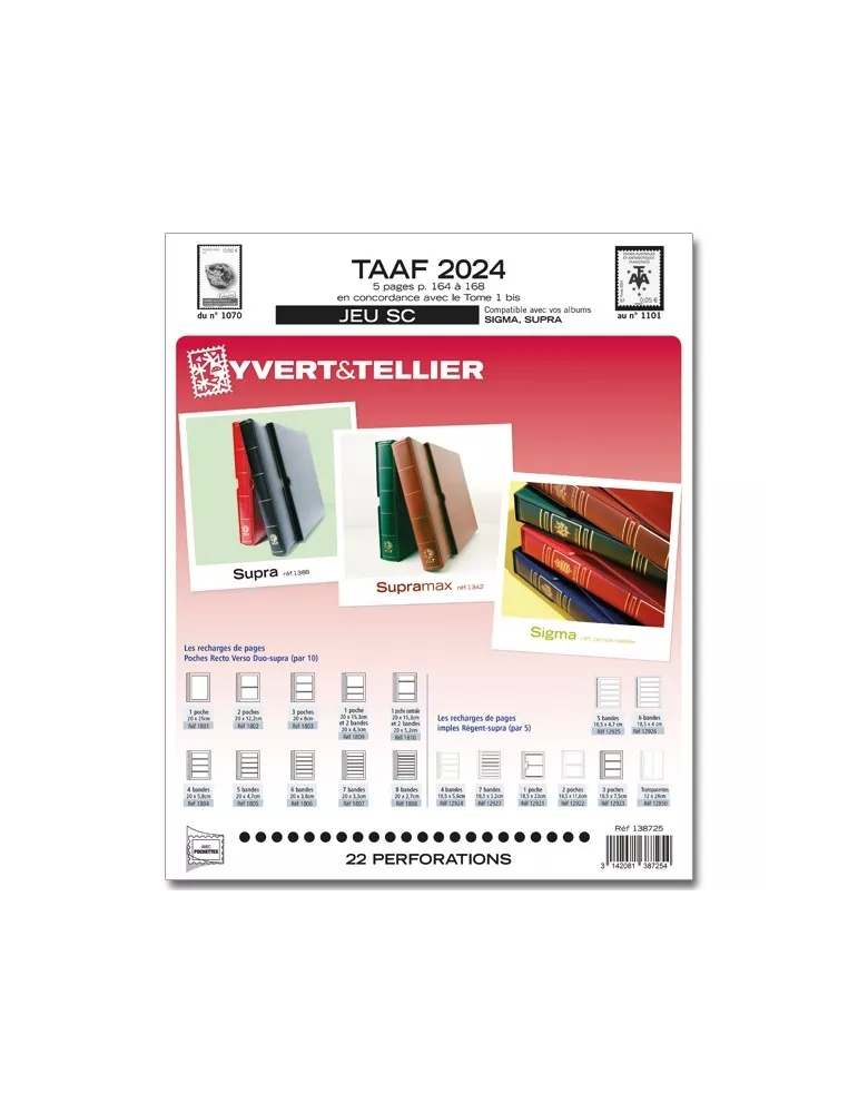 TAAF SC : 2024 (JEUX AVEC POCHETTES)
