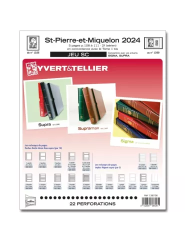 SAINT PIERRE ET MIQUELON SC : 2024 (JEUX AVEC POCHETTES)