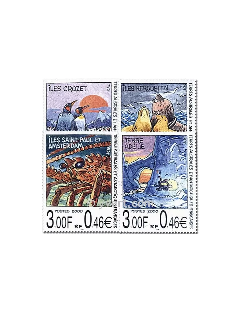 n° 281/284 (BF 4) - Timbre TAAF Poste